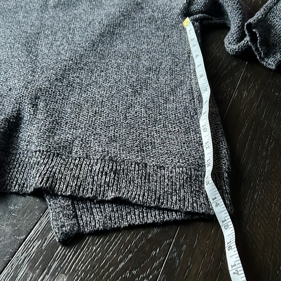 Madewell Province Sweater Size S Black Cross Over Layered Back Pullover Knit Top - Picture 10 of 10